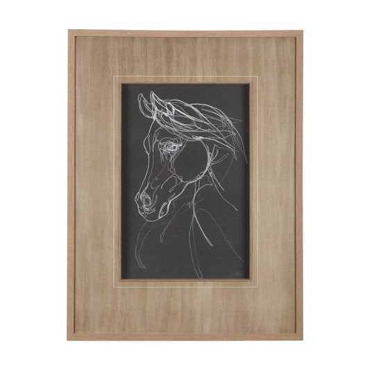 Mercana - Arabian Dark II by Mercana Studio a Hand Embellished Textured Framed Art Print Matted under Glass - 14273 view 1