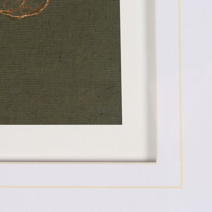 Mercana - Arabian Horse III Olive by Mercana Studio Hand Embellished Framed Art Print Matted under Glass - 15193 view 6