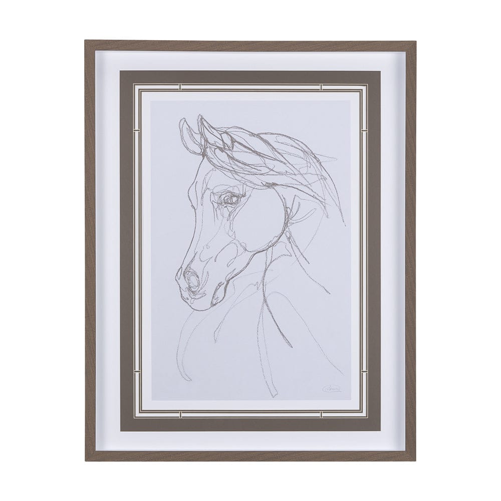 Mercana - Arabian II by Mercana Studio a Hand Embellished Textured Framed Art Print Matted under Glass - 14304 view 1