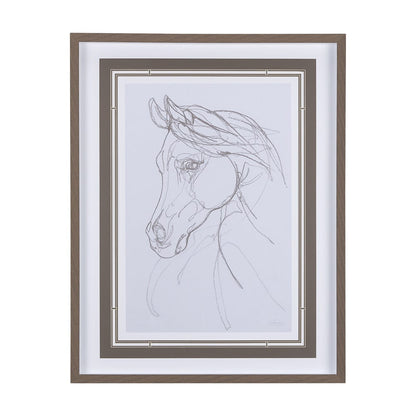 Mercana - Arabian II by Mercana Studio a Hand Embellished Textured Framed Art Print Matted under Glass - 14304 view 1