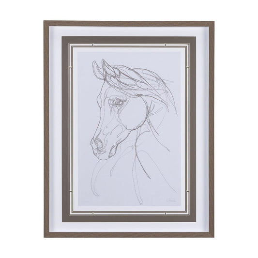 Mercana - Arabian II by Mercana Studio a Hand Embellished Textured Framed Art Print Matted under Glass - 14304 view 1