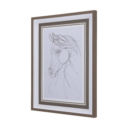 Mercana - Arabian II by Mercana Studio a Hand Embellished Textured Framed Art Print Matted under Glass - 14304 view 2