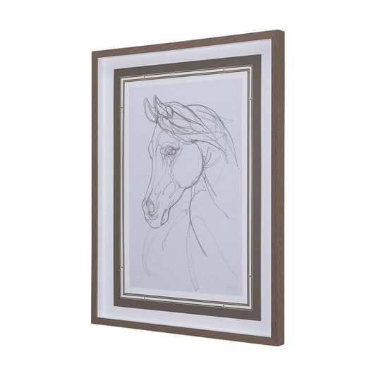Mercana - Arabian II by Mercana Studio a Hand Embellished Textured Framed Art Print Matted under Glass - 14304 view 2