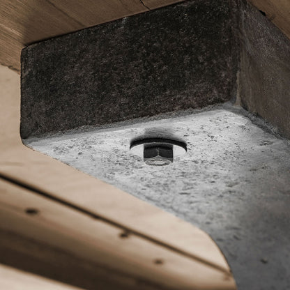 Mercana - Araxi 95L x 41W x 30H Rectangular Brown Solid Wood Top Black Metal Base Dining Table - 68230-AB view 4