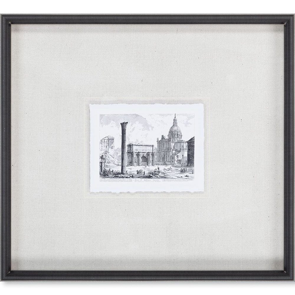Mercana - Arco de Settimo Severo MC by Piranesi a Framed Art Print Matted under Glass - 9586 view 2