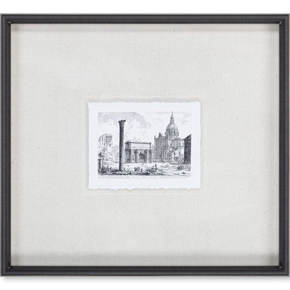 Mercana - Arco de Settimo Severo MC by Piranesi a Framed Art Print Matted under Glass - 9586 view 2