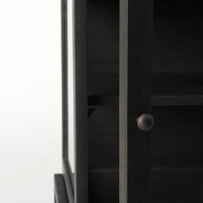 Mercana - Arelius 20L x 18W x 26H Black-Brown Wood W/ Black Metal Frame End/Side Table - 69207 view 6