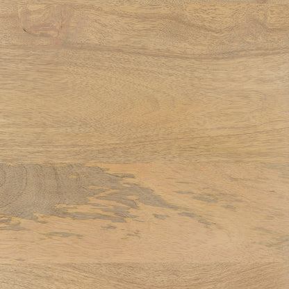 Mercana - Arelius 36L x 18W x 32H Light Brown Wood, Black Metal Base w/ 2 Glass Doors Accent Cabinet - 69226 view 10