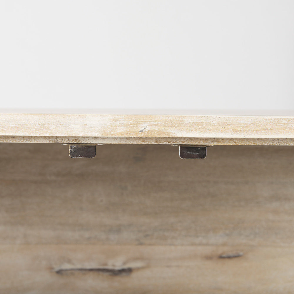 Mercana - Arelius 36L x 18W x 32H White Wood, Gold Metal Base w/ 2 Glass Doors Accent Cabinet - 69292 view 8