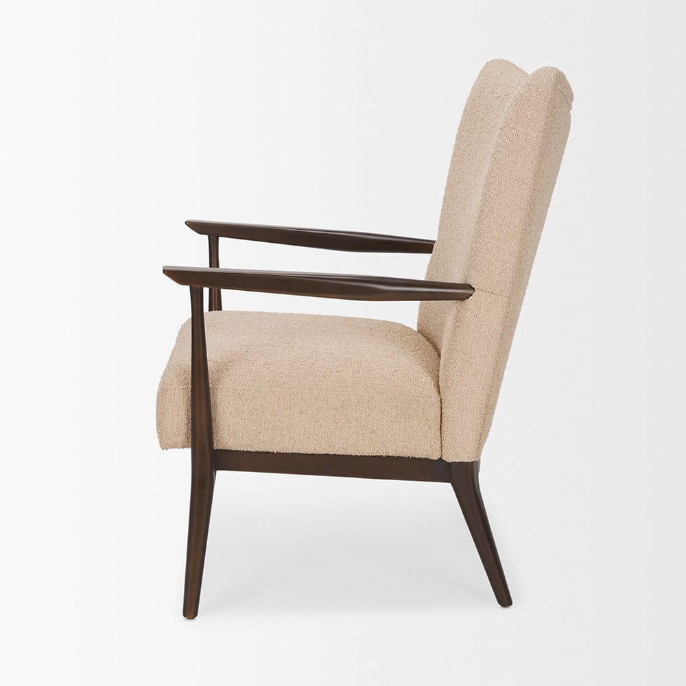 Mercana - Argent Beige Boucle Accent Chair - 70426 view 3
