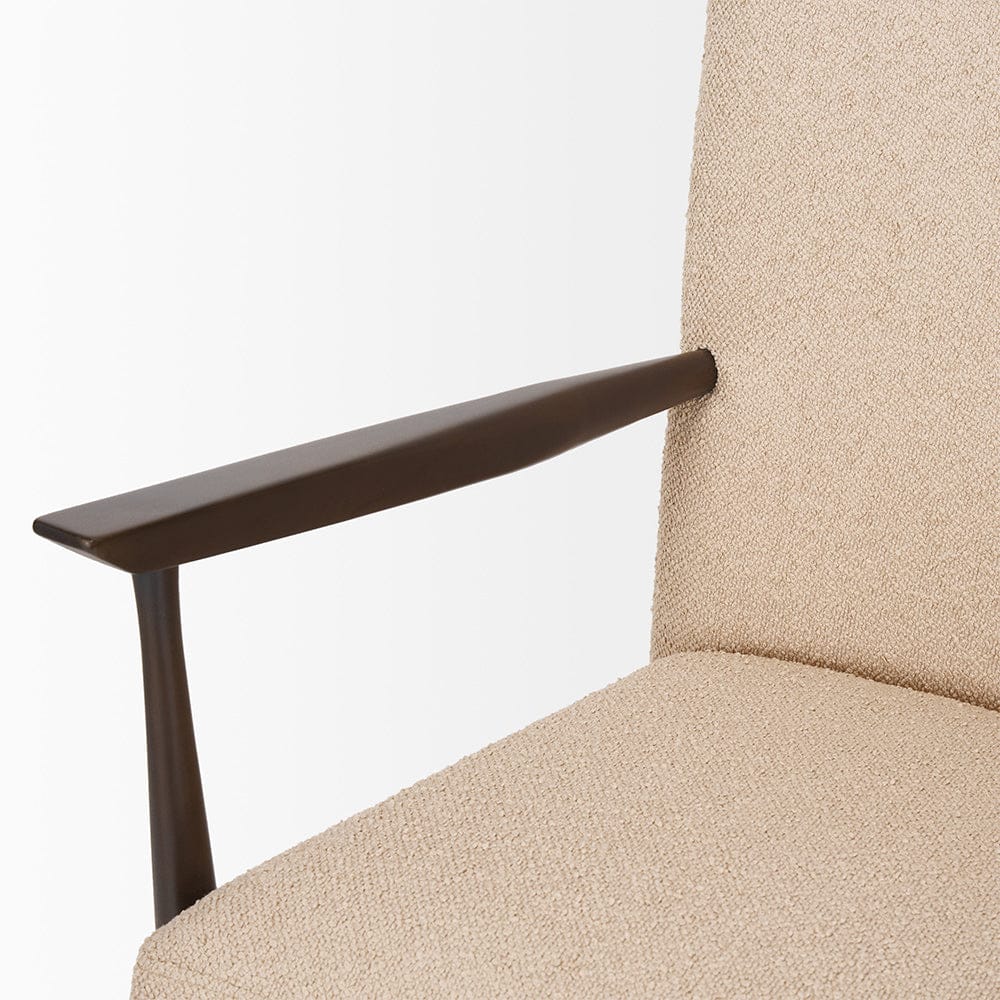 Mercana - Argent Beige Boucle Accent Chair - 70426 view 8
