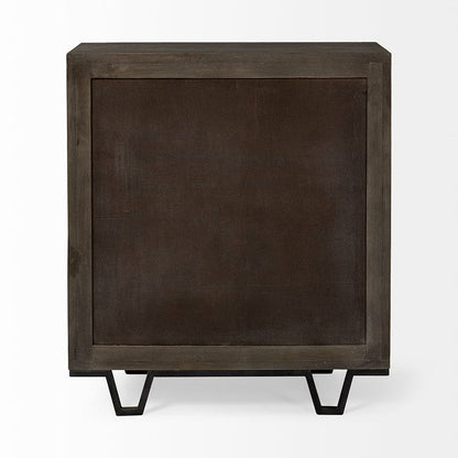 Mercana - Argyle I 36L x 16W Dark Brown And Metal 2 Door Accent Cabinet - 67541 view 5