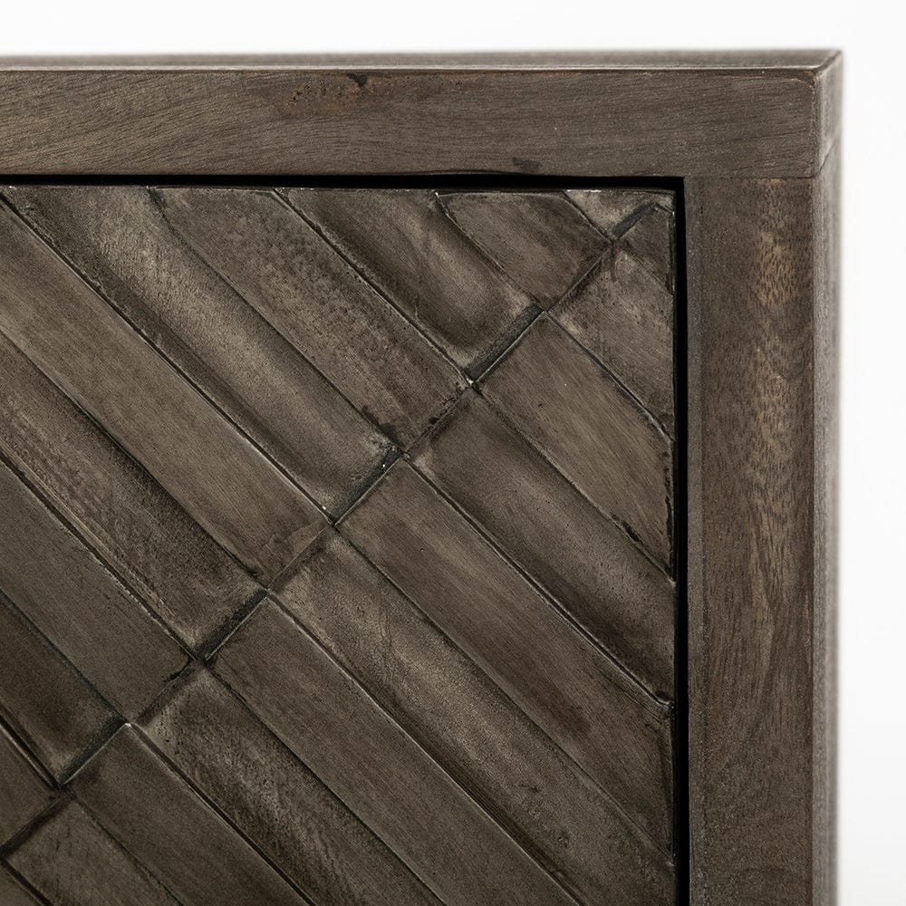 Mercana - Argyle I 36L x 16W Dark Brown And Metal 2 Door Accent Cabinet - 67541 view 6