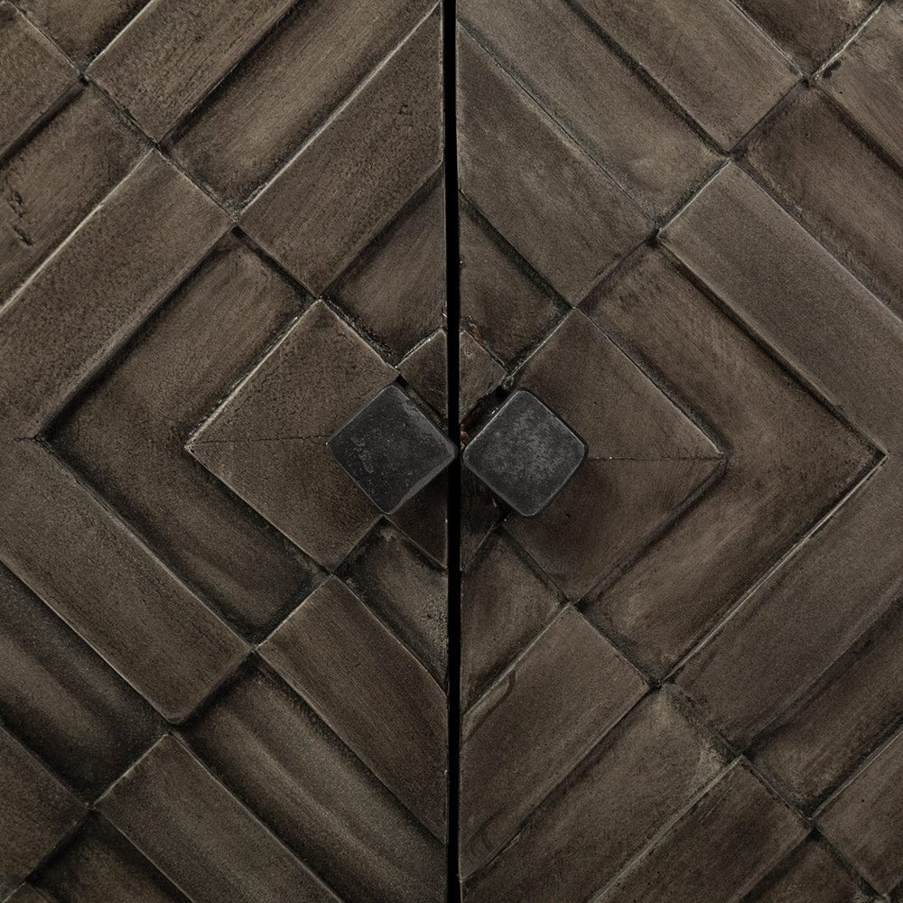 Mercana - Argyle I 36L x 16W Dark Brown And Metal 2 Door Accent Cabinet - 67541 view 8