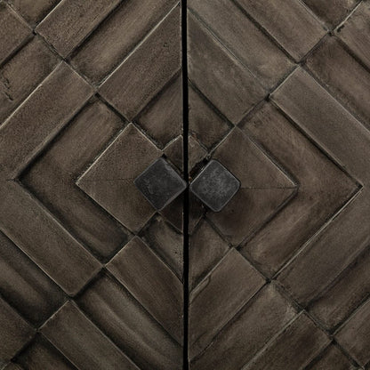 Mercana - Argyle I 36L x 16W Dark Brown And Metal 2 Door Accent Cabinet - 67541 view 8