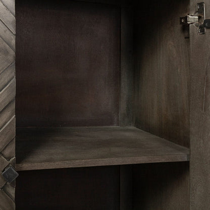 Mercana - Argyle I 36L x 16W Dark Brown And Metal 2 Door Accent Cabinet - 67541 view 10
