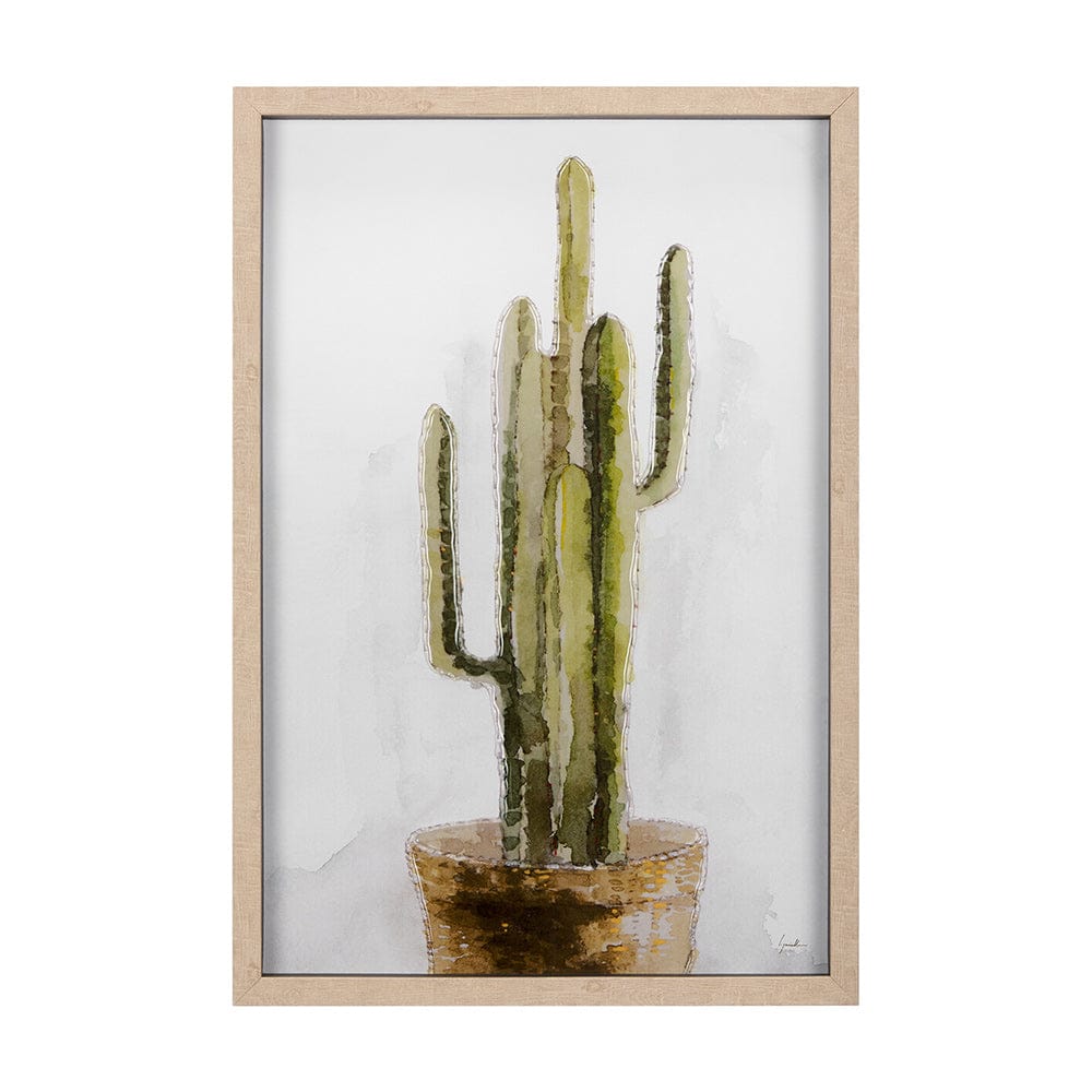 Mercana - Arid Solitude II by Mercana Studio a Hand Embellished Textured Framed Art Print Matted under Glass - 14498 view 1