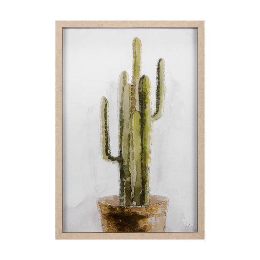 Mercana - Arid Solitude II by Mercana Studio a Hand Embellished Textured Framed Art Print Matted under Glass - 14498 view 1