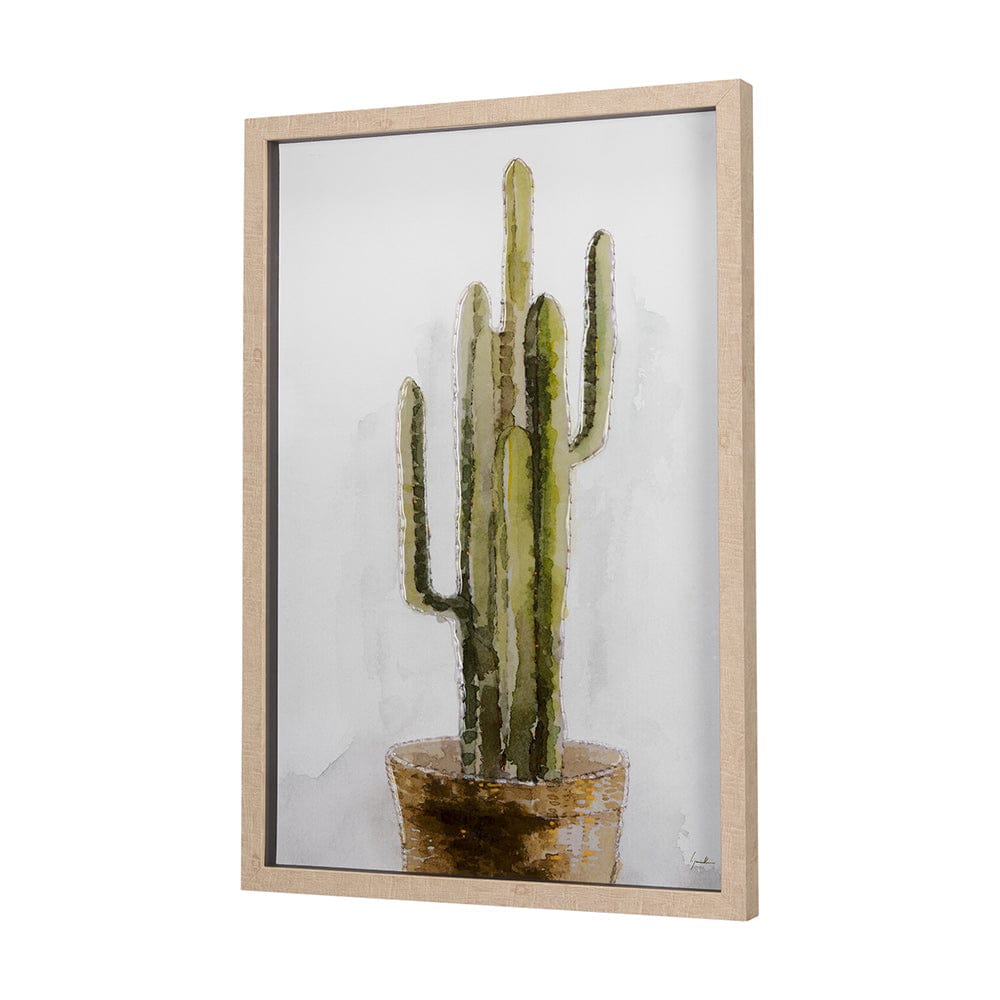 Mercana - Arid Solitude II by Mercana Studio a Hand Embellished Textured Framed Art Print Matted under Glass - 14498 view 2