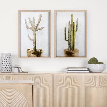 Mercana - Arid Solitude II by Mercana Studio a Hand Embellished Textured Framed Art Print Matted under Glass - 14498 view 8