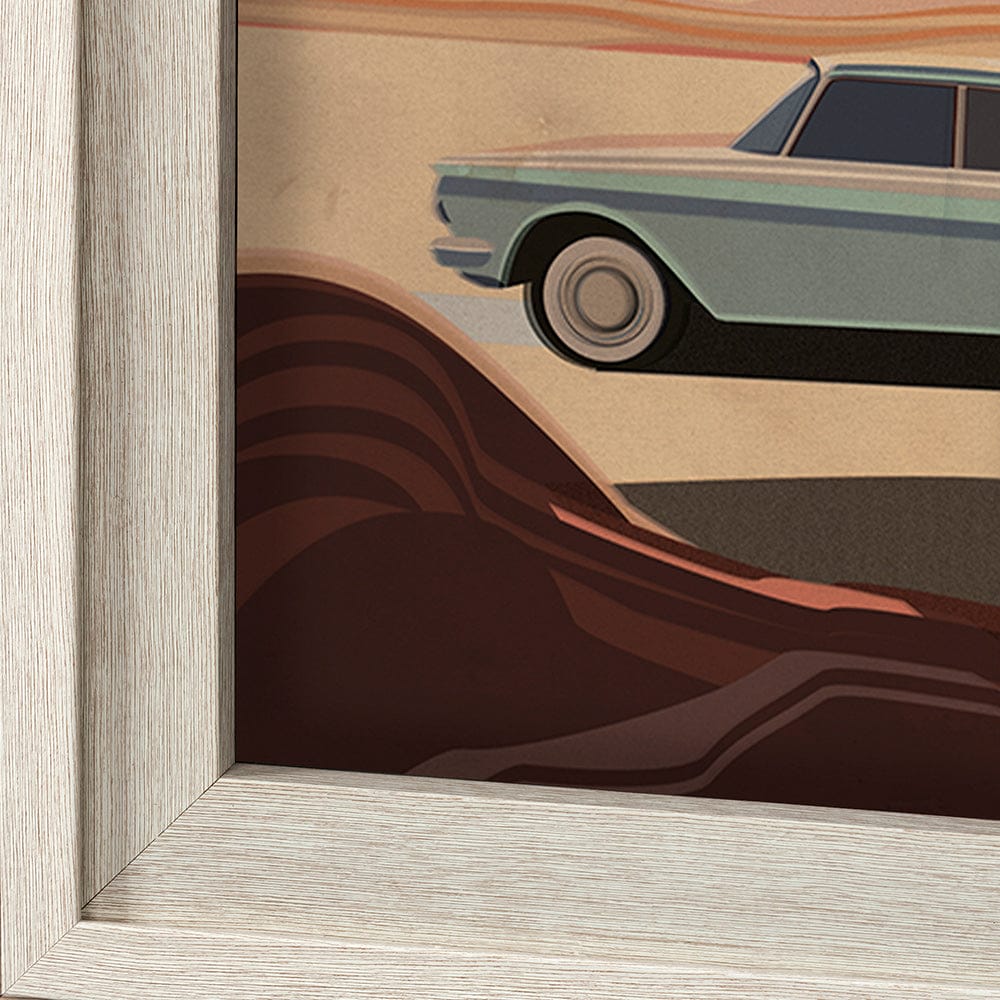 Mercana - Arizona Go USA XL by Mercana Studio a Hand Embellished Decograph Framed Art Print under Glass - 13498 view 6