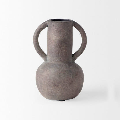 Mercana - Armani 6.7H Brown-Gray Double Ear Vase - 70077 view 2