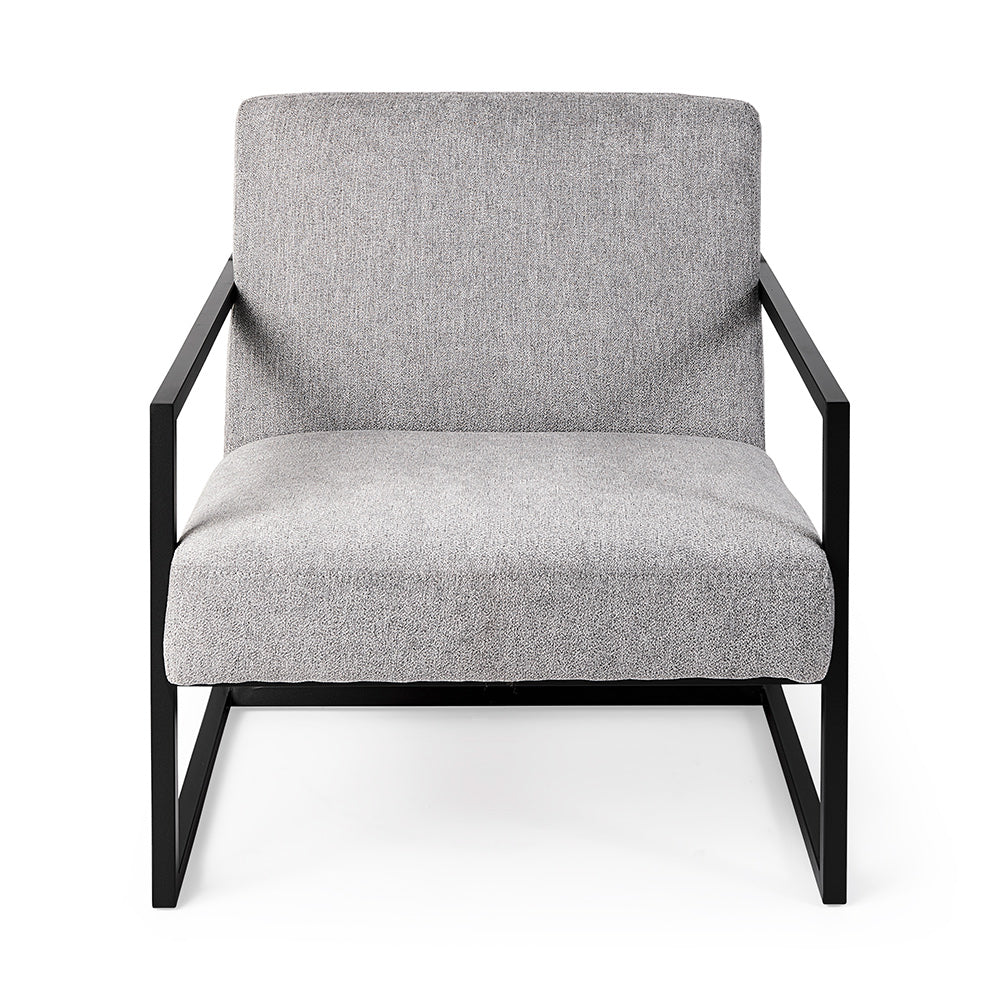 Mercana - Armelle Gray Fabric Seat W/Black Metal Frame Accent Chair - 69453_CLOSEOUT view 2
