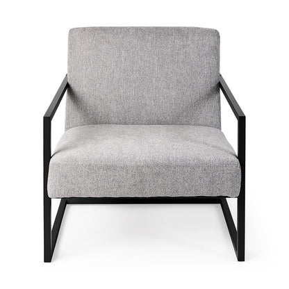 Mercana - Armelle Gray Fabric Seat W/Black Metal Frame Accent Chair - 69453_CLOSEOUT view 2