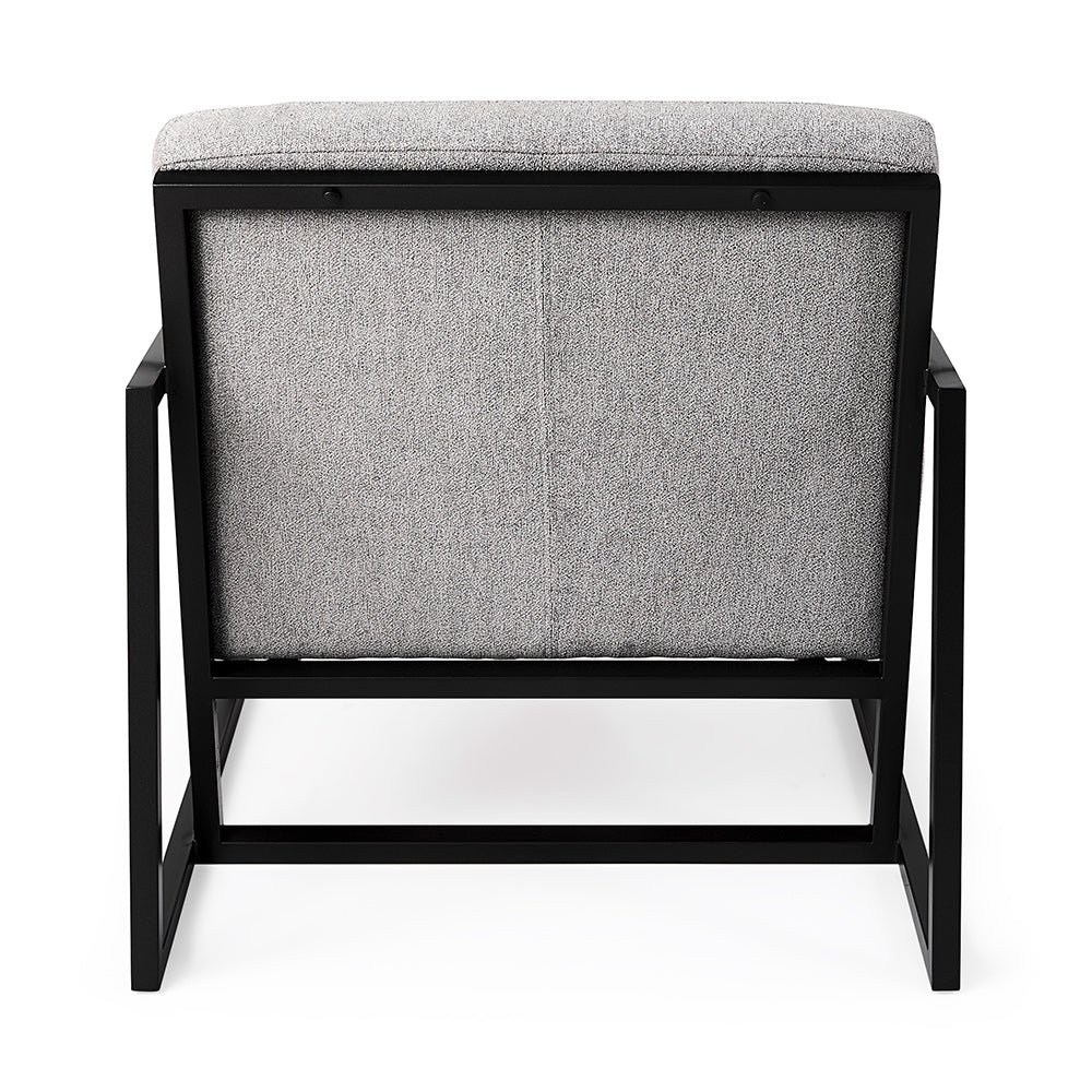 Mercana - Armelle Gray Fabric Seat W/Black Metal Frame Accent Chair - 69453_CLOSEOUT view 4