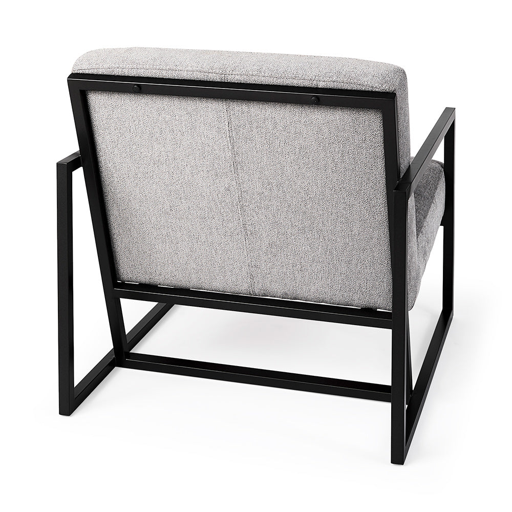 Mercana - Armelle Gray Fabric Seat W/Black Metal Frame Accent Chair - 69453_CLOSEOUT view 5