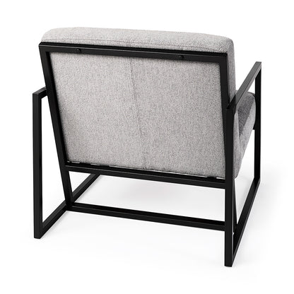Mercana - Armelle Gray Fabric Seat W/Black Metal Frame Accent Chair - 69453_CLOSEOUT view 5