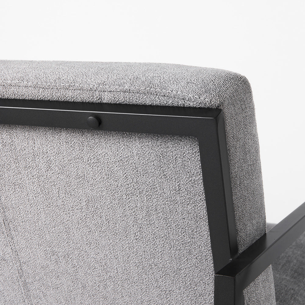Mercana - Armelle Gray Fabric Seat W/Black Metal Frame Accent Chair - 69453_CLOSEOUT view 9