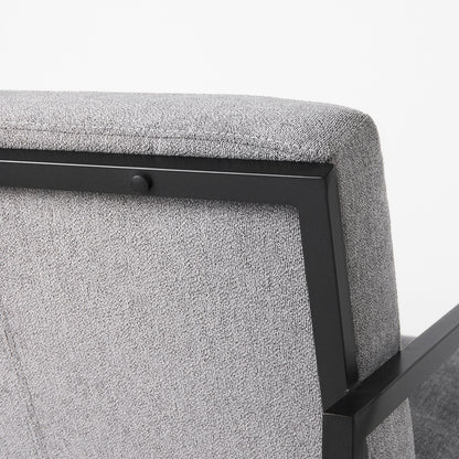 Mercana - Armelle Gray Fabric Seat W/Black Metal Frame Accent Chair - 69453_CLOSEOUT view 9