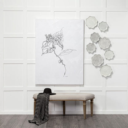 Mercana - Arrangement I by Hiraki a Hand Embellished Textured Canvas - 101820-L view 2