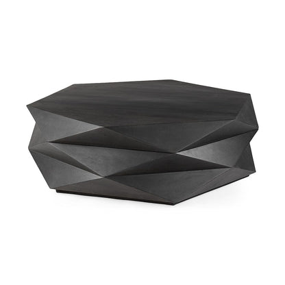 Mercana - Arreto Black Solid Wood Hexagonal Storage Coffee Table - 69541 view 1
