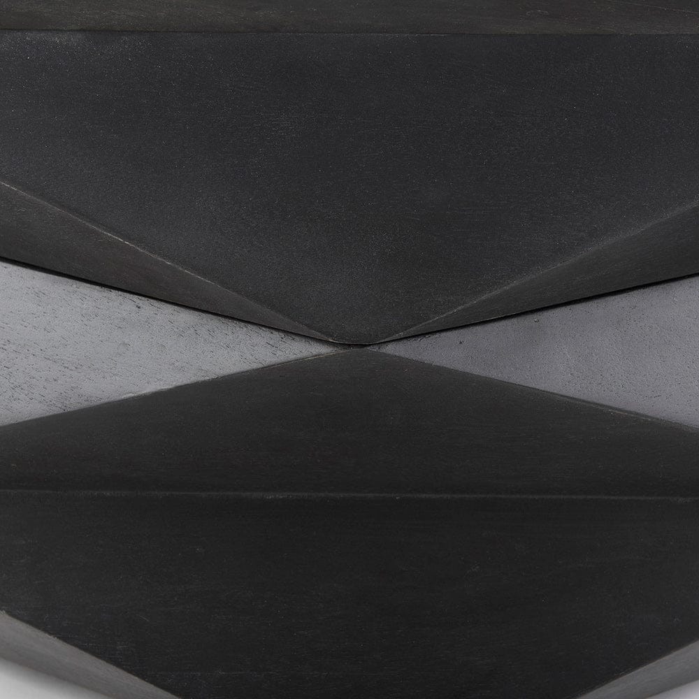 Mercana - Arreto Black Solid Wood Hexagonal Storage Coffee Table - 69541 view 5