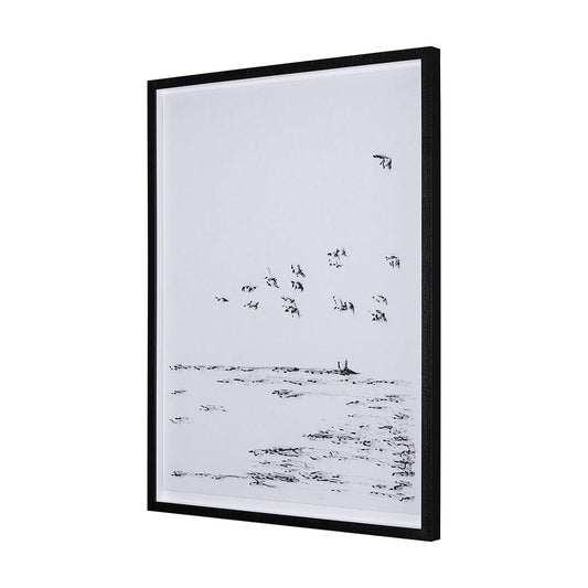 Mercana - Arriving I by Mercana Studio a Hand Embellished Textured Framed Art Print Matted under Glass - 14850 view 2