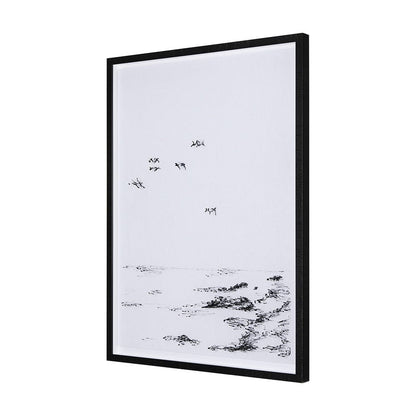 Mercana - Arriving II by Mercana Studio a Hand Embellished Textured Framed Art Print Matted under Glass - 14851 view 2