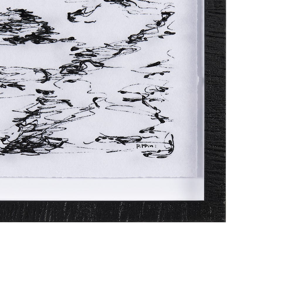 Mercana - Arriving II by Mercana Studio a Hand Embellished Textured Framed Art Print Matted under Glass - 14851 view 3