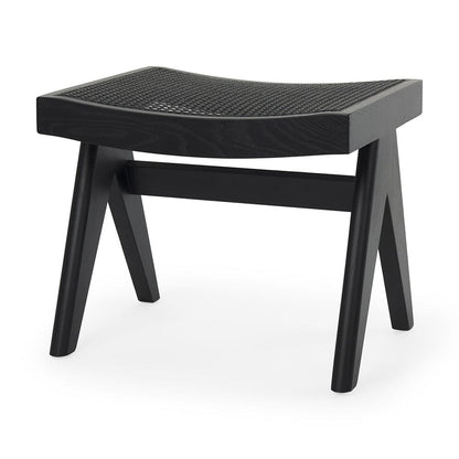 Mercana - Arvin 21.7L x 17.7W x 18.1H Black Wooden Stool - 70071 view 1