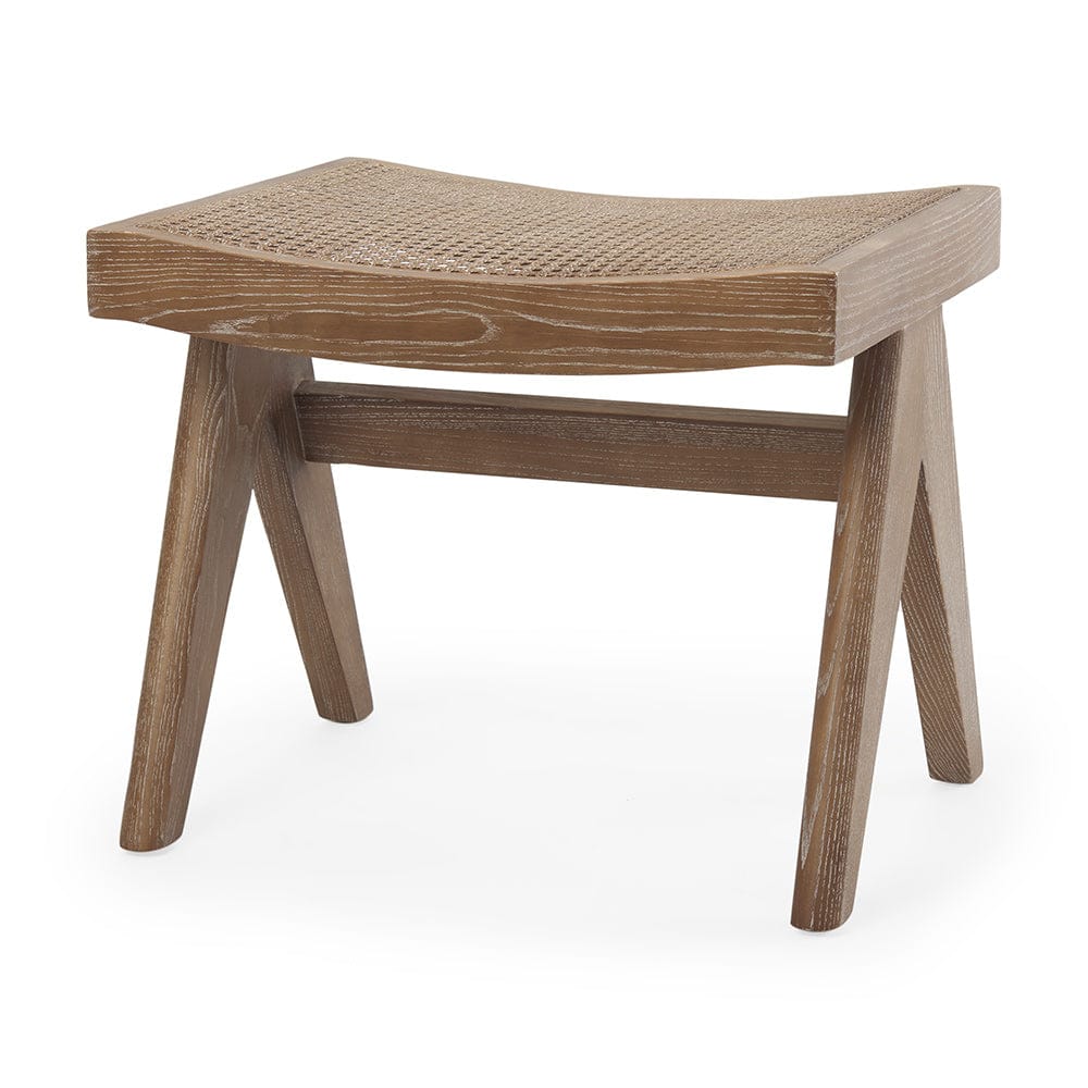 Mercana - Arvin 21.7L x 17.7W x 18.1H Medium Brown Wooden Stool - 70072 view 1