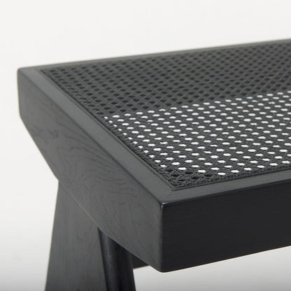Mercana - Arvin 59.1L x 17.7W x 18.1H Black Wooden Bench - 70069_CLOSEOUT view 6