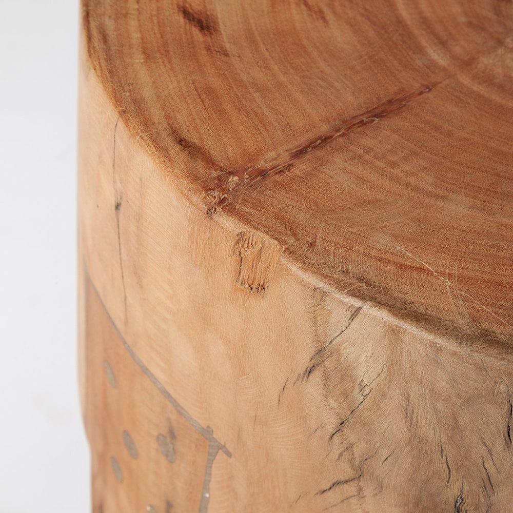 Mercana - Asco 18"H Rustic Solid Reclaimed Wood Stool - 68900 view 7