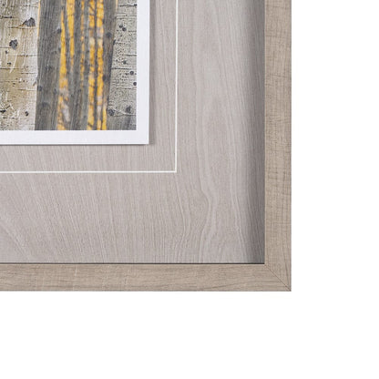 Mercana - Aspen Trees 3 by Jamie Cook a Hand Embelished Textured Framed Art Print Matted under Glass - 12962 view 3