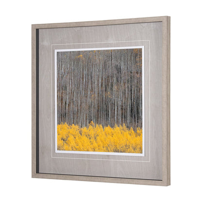 Mercana - Aspen Trees 4 by Jamie Cook a Hand Embelished Textured Framed Art Print Matted under Glass - 12961 view 2