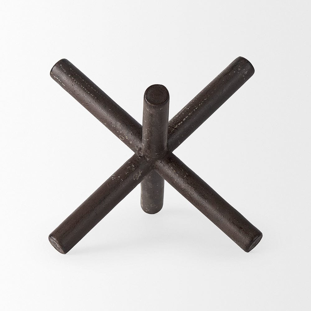 Mercana - Astericks II Medium 8L x 7W Brown Metal Decor Object - 67201 view 3