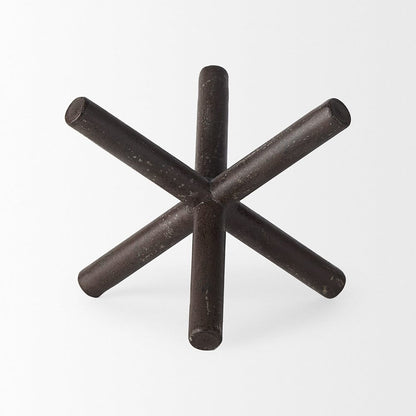 Mercana - Astericks II Medium 8L x 7W Brown Metal Decor Object - 67201 view 5