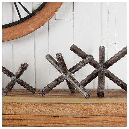 Mercana - Astericks III Small 6L x 6W Brown Metal Decor Object - 67202 view 2