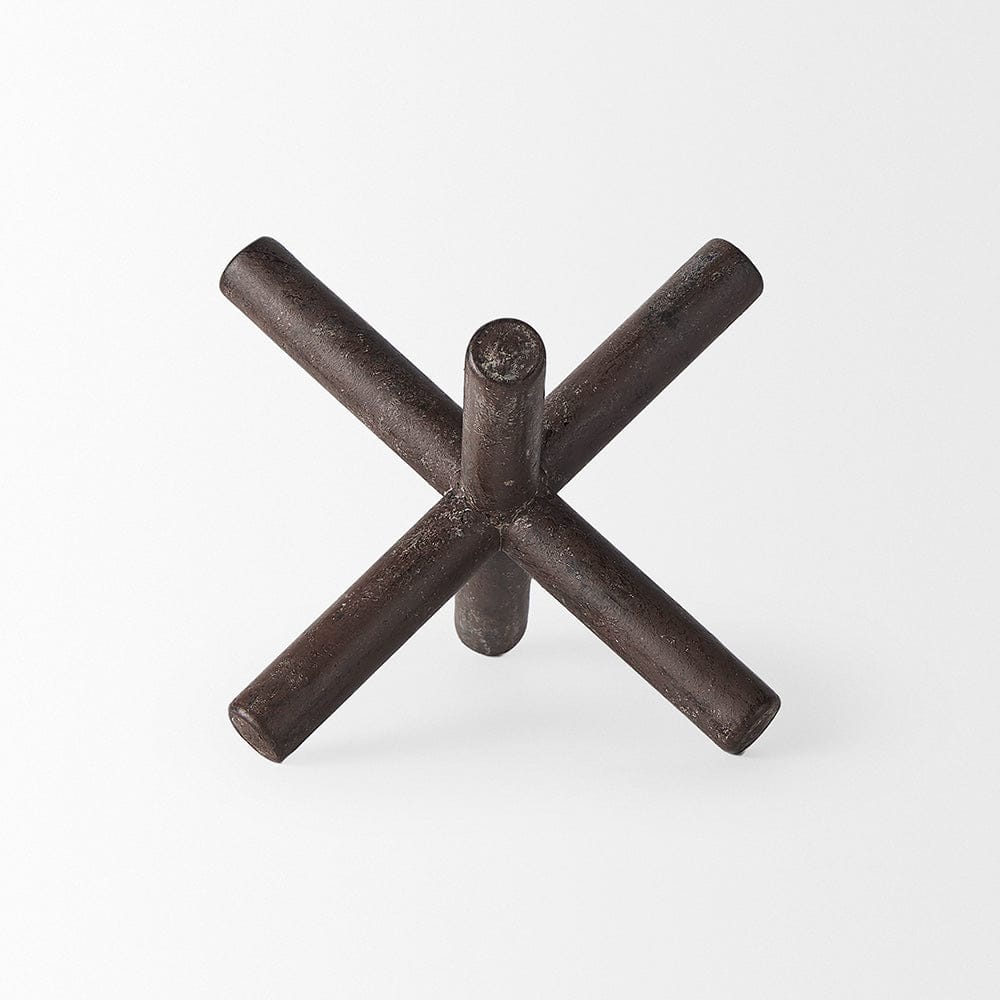 Mercana - Astericks III Small 6L x 6W Brown Metal Decor Object - 67202 view 3