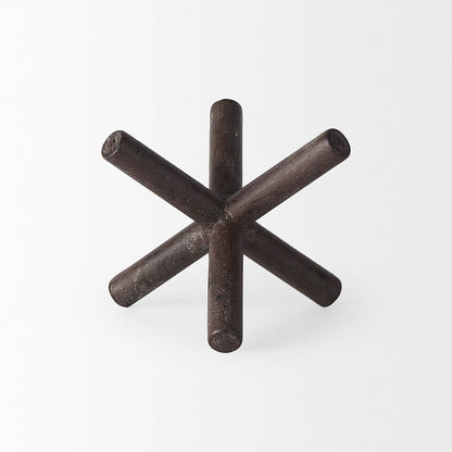 Mercana - Astericks III Small 6L x 6W Brown Metal Decor Object - 67202 view 5